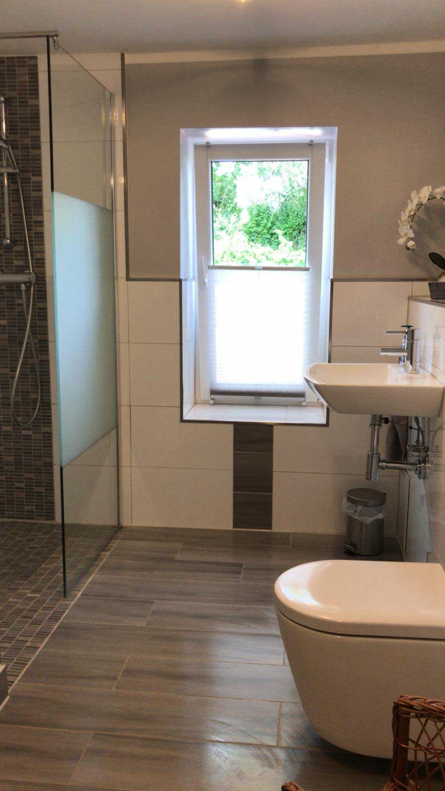 Ferienwohnung in Vilmnitz Das moderne Badezimmer mit Dusche